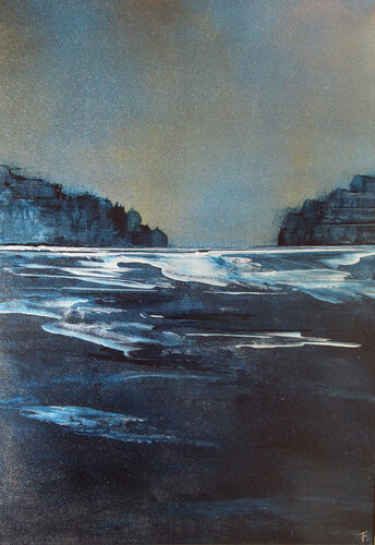 Moonlight 3 by Kerstin Franz, Painting for Sale on Singulart