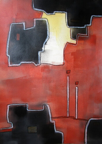 Together 9 van Kerstin Franz, Werk op papier te koop op Singulart