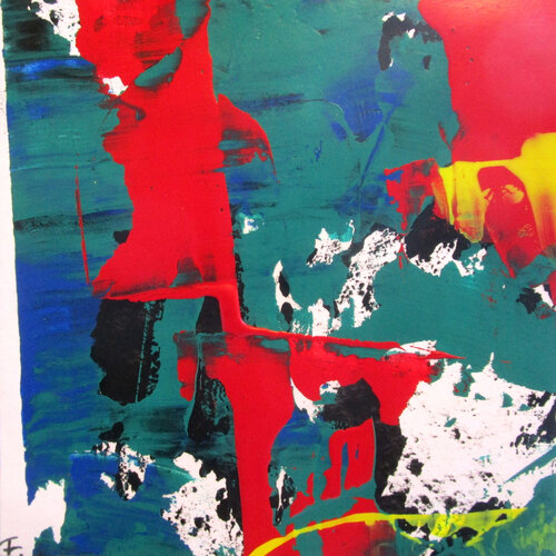 red talks 6 par Kerstin Franz, Œuvre sur papier en vente sur Singulart