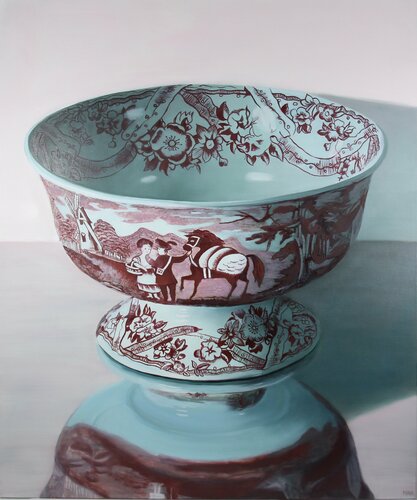Beijing - Red Ceramic Bowl van Minke Buikema-Duste, Schilderij te koop op Singulart
