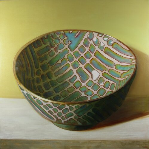 Meursault - Parelmoer kom van Minke Buikema-Duste, Schilderij te koop op Singulart