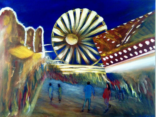 Volksfest von Meng Xi Hauenstein, Malerei kaufen auf Singulart