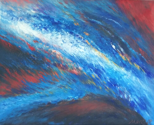 Wasserfall by Meng Xi Hauenstein, Painting for Sale on Singulart