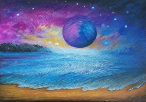 Traumwelt by Meng Xi Hauenstein, Painting for Sale on Singulart