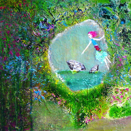 Vermeintliches Glück van Blanka Mandel, Schilderij te koop op Singulart