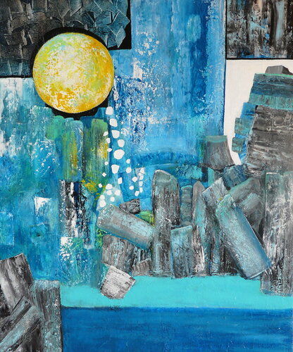 Fremde Welten von Blanka Mandel, Malerei kaufen auf Singulart