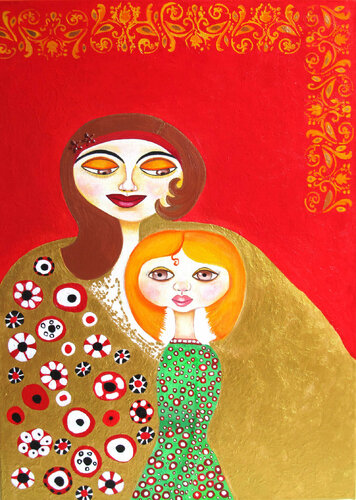 Proud Mother de Blanka Mandel, Pintura a la venta en Singulart
