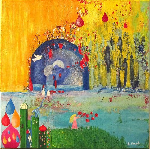 Wie die Liebe Wunden heilt di Blanka Mandel, Pittura in vendita su Singulart