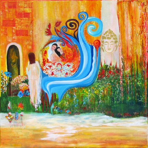 Fluss der Liebe di Blanka Mandel, Pittura in vendita su Singulart