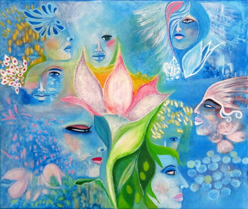 Faces von Blanka Mandel, Malerei kaufen auf Singulart