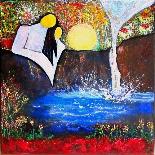 Im Mondlicht di Blanka Mandel, Pittura in vendita su Singulart