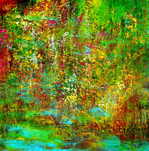 Mystical Place 31 - inspiriert von Gerhard Richter von Blanka Mandel, Malerei kaufen auf Singulart