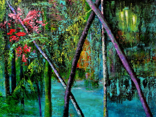 Paradies auf Erden von Blanka Mandel, Malerei kaufen auf Singulart