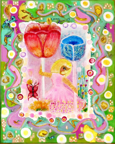 Goldkind de Blanka Mandel, Pintura a la venta en Singulart