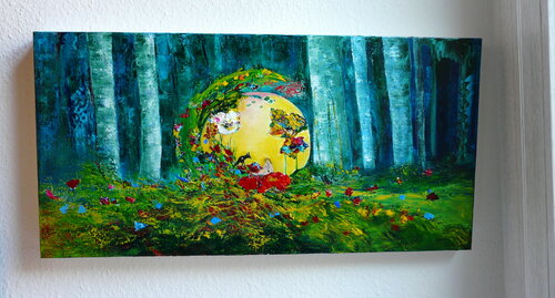 Die Flötenspielerin di Blanka Mandel, Pittura in vendita su Singulart