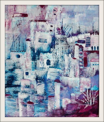 Mystical Town von Blanka Mandel, Malerei kaufen auf Singulart