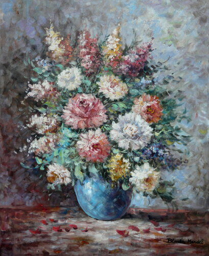 Blumen sind wie Sterne-sie strahlen Dich an von Blanka Mandel, Malerei kaufen auf Singulart