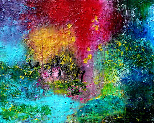 Miteinander di Blanka Mandel, Pittura in vendita su Singulart