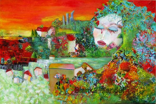 Mensch und Umwelt by Blanka Mandel, Painting for Sale on Singulart