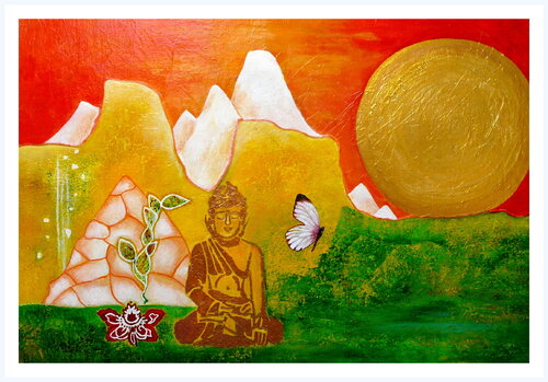 Buddha von Blanka Mandel, Malerei kaufen auf Singulart