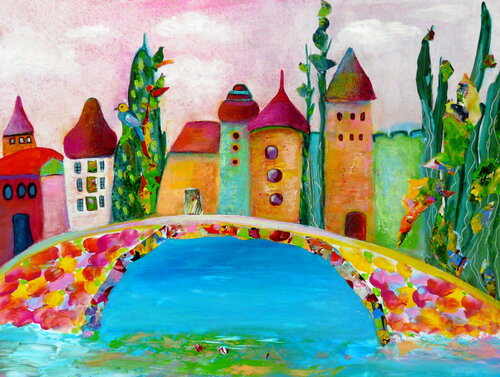 Die Brücke von Blanka Mandel, Malerei kaufen auf Singulart