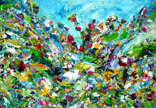 Paradiesgarten von Blanka Mandel, Malerei kaufen auf Singulart