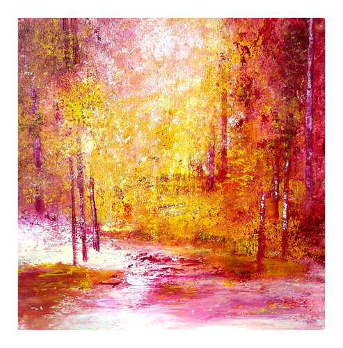 Zauberwald (10) van Blanka Mandel, Schilderij te koop op Singulart