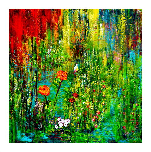 Paradiesgarten (60) di Blanka Mandel, Pittura in vendita su Singulart