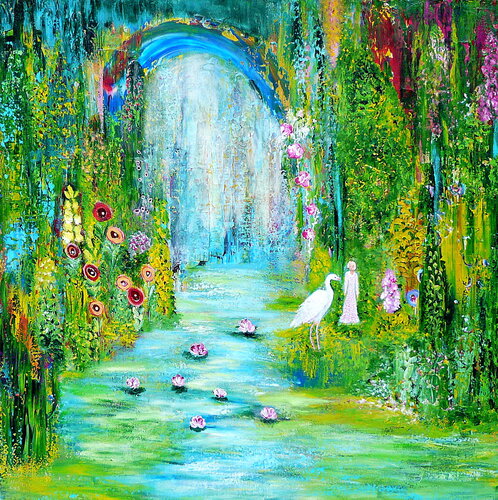 Die Begegnung van Blanka Mandel, Schilderij te koop op Singulart