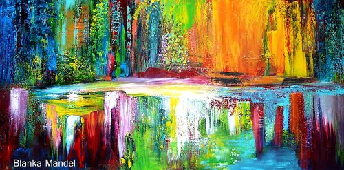 Connected worlds van Blanka Mandel, Schilderij te koop op Singulart