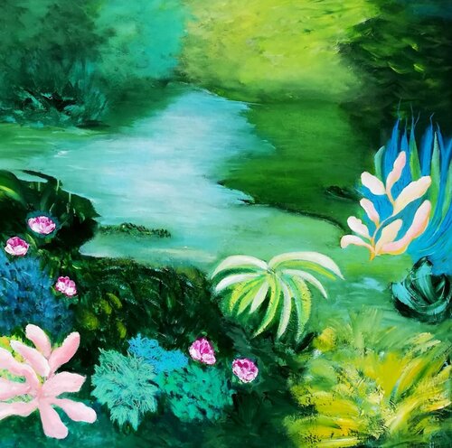 My date with nature von Blanka Mandel, Malerei kaufen auf Singulart