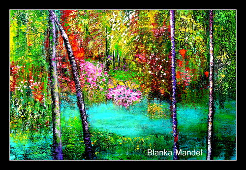Die Wiederentdeckung des Paradieses by Blanka Mandel, Painting for Sale on Singulart