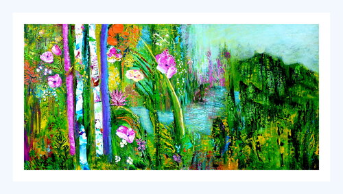 Die Wiederentdeckung des Paradieses (2) di Blanka Mandel, Pittura in vendita su Singulart