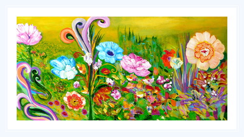 Die Wiederentdeckung des Paradieses (3) par Blanka Mandel, Peinture en vente sur Singulart