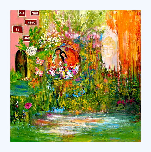 All you need is love by Blanka Mandel, Painting for Sale on Singulart
