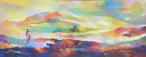 Honeymoon Landscape van PAUL AKIIKI, Schilderij te koop op Singulart