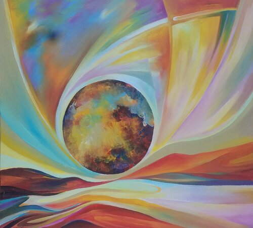 The Golden Sun 1 van PAUL AKIIKI, Schilderij te koop op Singulart