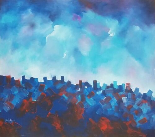 Modern City van PAUL AKIIKI, Schilderij te koop op Singulart