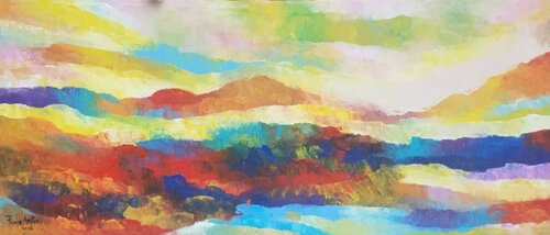 View Of The Lake van PAUL AKIIKI, Schilderij te koop op Singulart