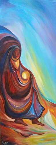 Mother At Sunrise van PAUL AKIIKI, Schilderij te koop op Singulart
