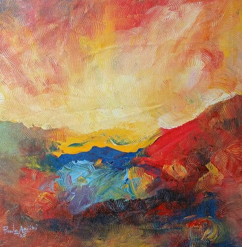 Spring Landscape van PAUL AKIIKI, Schilderij te koop op Singulart