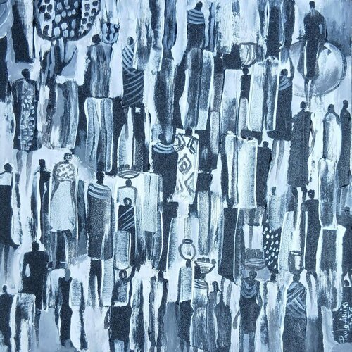 Market Day 2 van PAUL AKIIKI, Schilderij te koop op Singulart