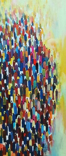 Sunbathing van PAUL AKIIKI, Schilderij te koop op Singulart