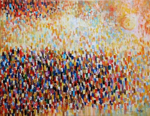 Colourful Day 2 by PAUL AKIIKI, Painting for Sale on Singulart