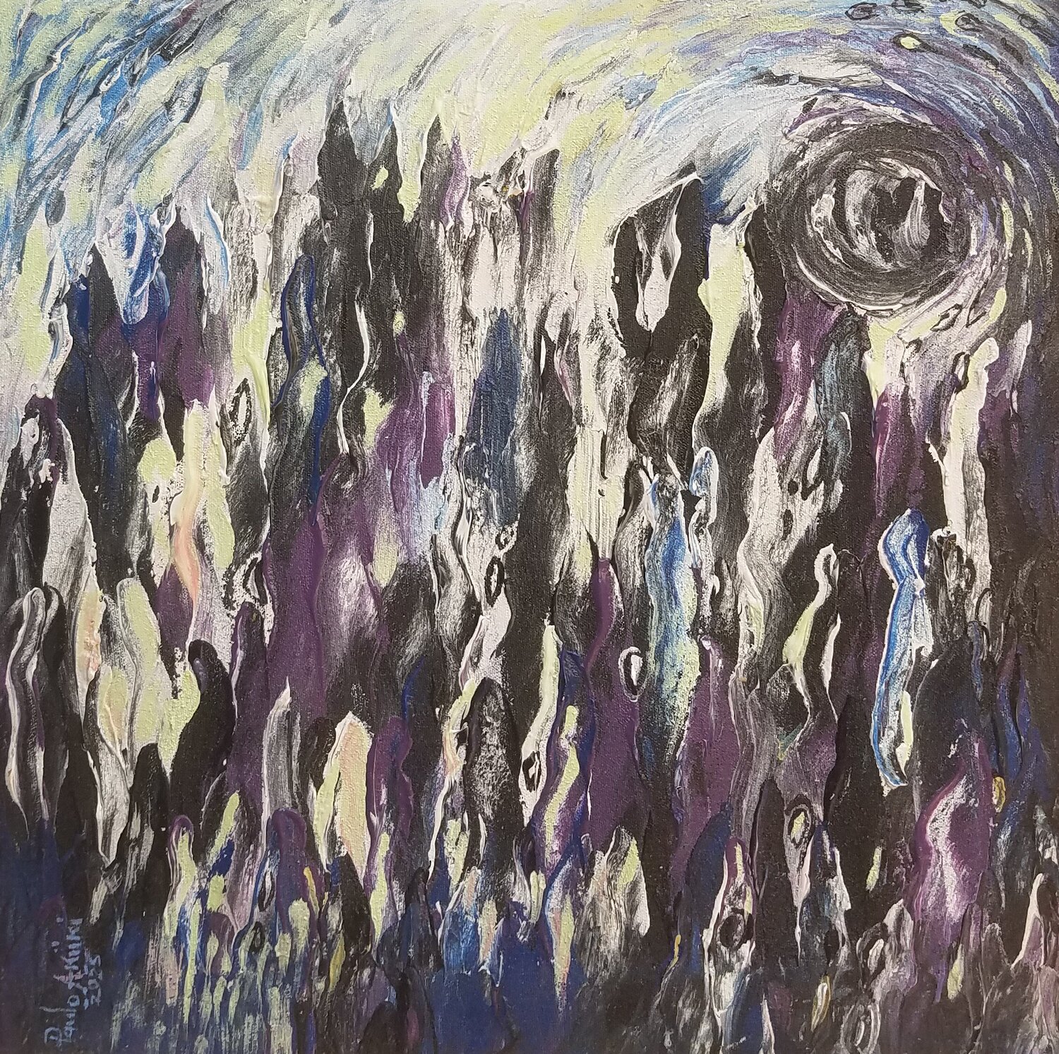 The Eye Of The Storm PAUL AKIIKI Originalgemälde zu verkaufen