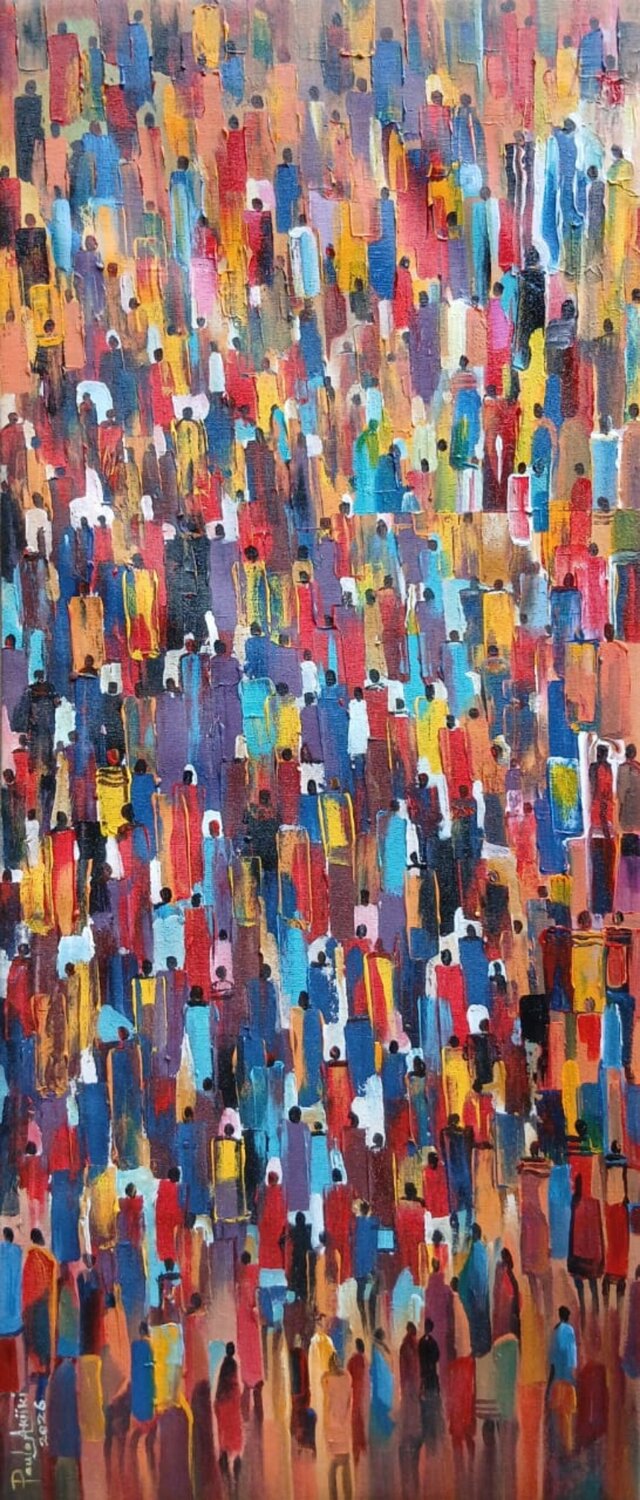 Street Jam 3 PAUL AKIIKI Original painting for sale