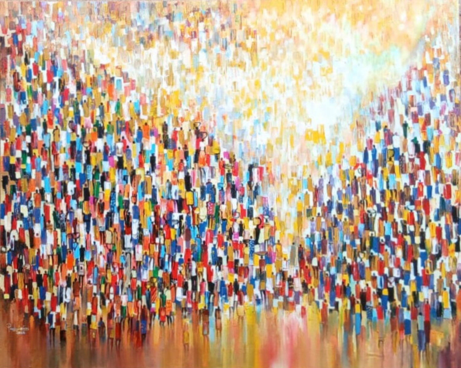 Colourful Day 1 PAUL AKIIKI Pintura original en venta