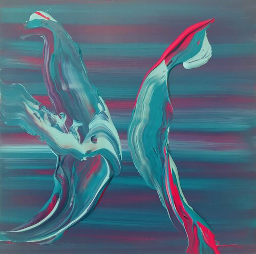 Destined Duo 1 van Yiannis Kaminis, Schilderij te koop op Singulart