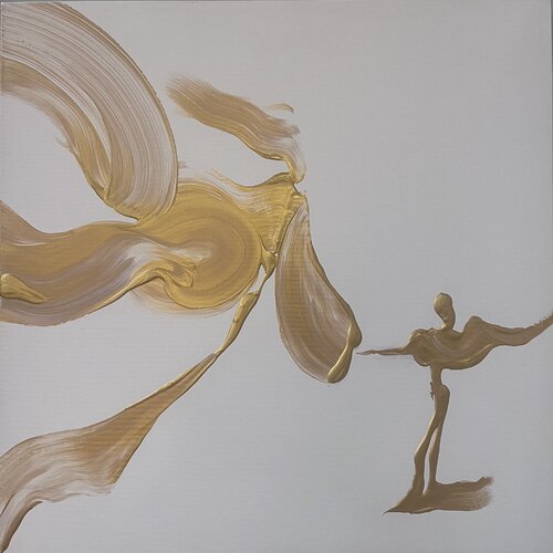 Gazing at the Sun par Yiannis Kaminis, Peinture en vente sur Singulart