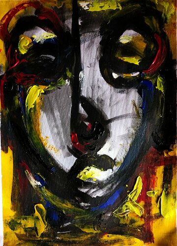 Yellow energy by Omoyeni Arogunmati, Drawing for Sale on Singulart